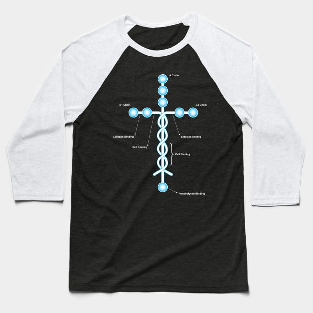 Laminin Christian Baseball T-Shirt by ManaWar